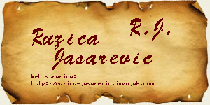 Ružica Jašarević vizit kartica